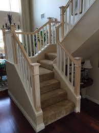 The craftsman panel uses the turn of the century design used on craftsman style houses. Craftsman Style Stair Railing Craftsman Staircase San Diego By Wild Wood Stairs Houzz