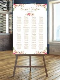 Wedding Seating Chart For 16 Tables Large By