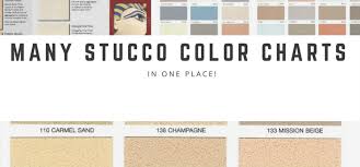 6 of the most popular stucco color charts all in one place