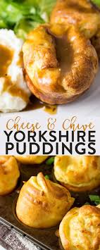Yorkshire Pudding With Cheese And Chives The Bewitchin Kitchen Recipe Yorkshire Pudding Recipes Yorkshire Pudding Recipes