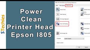 Power Flush Or Clean Your Printer Head Epson L805 Youtube