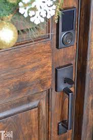 front door refresh and smart lock install her tool belt exterior door hardware front door hardware front door handles