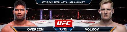 Also cut by the ufc: Ufc Fight Night 184 Overeem Vs Volkov 02 06 2021 Odds And Ufc Picks
