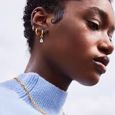 Opal Earring Huggies Set Eva Opal Charm Drop Huggies 18k Gold Plated Luna  Charles