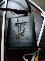 The mark of the doom slayer is an acclaimed and popular video game. Mark Of The Doom Slayer Laser Engraved On Leather Wallet Doom