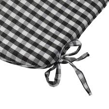Black And White Buffalo Check Chair Pads Gingham Check Tie On Seat Pad 16 X 16 Kitchen Outdoor Dining Chair Cushion Dining Chair Pads Patio Cushions Patio Furniture Cushions
