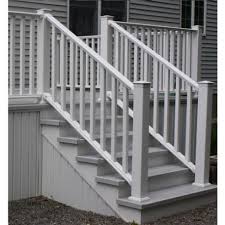 Make the trex® decision that's right for you.™. Certainteed Kingston 6 Vinyl Stair Railing White W Square Balusters Hartville Hardware