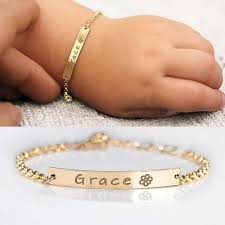 Baby Girl Bracelet Gold Silver Toddler Bracelets Baby Etsy Name Bracelet Baby Girl Bracelet Baby Bracelet
