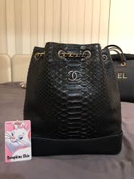 This is my review on gabrielle backpack on a budget. Chanel Gabrielle Backpack In Large Black Python Snakeskin Luxury Bags Wallets Handbags On Carousell