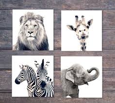 4x4 Inch Wild Animals Art Prints Printable Sepia Lion Etsy Animal Art Prints Animal Art Art