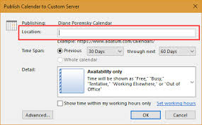 Publishing Calendars On The Internet Or An Intranet