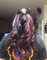 Best peekaboo highlights ideas for short hair. Purple And Magenta Peekaboo Highlights Hair Styles Hair Color Purple Brown Hair Dye