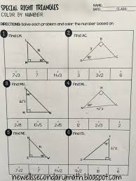 Trigonometric ratios color by number. Special Right Triangles Worksheet Answer Key Nidecmege