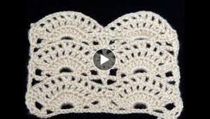 Descargá esta entrada en pdf! Punto Tejido A Crochet 5 Combinacion De Abanicos Con Puntos Garbanzo