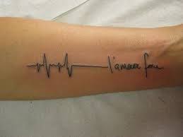 Heartbeat Or Ekg Line Tattoo Designs And Meanings Tattoos Heartbeat Tattoo Line Tattoos