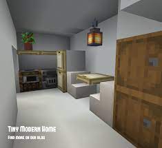 See more ideas about minecraft interior design, minecraft, minecraft interior. Tiny Modern Minecraft Home Minecraft Kitchen Ideas Minecraft Kitchens Minecraft Interior Design