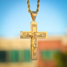 Gold Crucifix Necklace