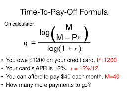 Maybe you would like to learn more about one of these? Ppt Time To Pay Off Formula Powerpoint Presentation Free Download Id 4457949