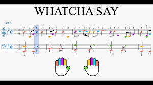 Whatcha Say By Jason Derulo Piano Tutorial With Sheet Music Fingering Youtube