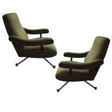 1960s Green Formanova Reclining Lounge Chairs By Giovanni Moscatelli Pair From A Unique Collection Of Antiqu Vintage Lounge Chair Leather Lounge Chair Chair