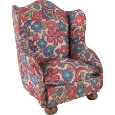 Kage 3 4 Wingback Upholstered Chair Dollhouse Furniture Furniture Upholstered Chairs Dollhouse Furniture