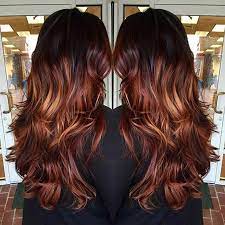 From light or dark brown to blonde, red, caramel, ombre, platinum, copper and burgundy, there are many black hair with highlights ideas to consider. 25 Copper Balayage Hair Ideas For Fall Stayglam Copper Balayage Balayage Balayage Hair