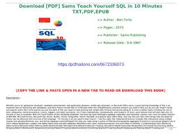 download pdf sams teach yourself sql in 10 minutes txt pdf epub text images music video glogster edu interactive multimedia posters glogster