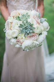 Here, some of our favorite ways to include succulents in your mimic this bride's bouquet of blue succulents, greenery, and white roses if you're looking to enhance your wedding's cool color scheme. Blush And White Bridal Bouquet With Succulents