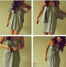 Turn A Shirt Into A Dress Tshirt Dress Diy Upcycle Clothes Fashion Hacks Clothes