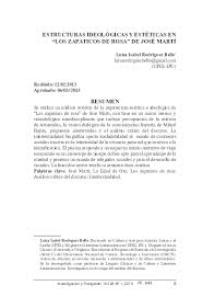 ¡lee los zapaticos de rosa en tu teléfono, tableta o navegador! Pdf Estructuras Ideologicas Y Esteticas En Los Zapaticos De Rosa De Jose Marti Luisa Rodriguez Bello Academia Edu