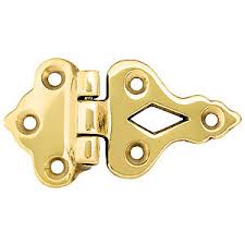 Newball garland silver with black. Decorative Brass Offset Ice Box Hinge