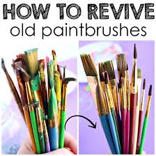Remove softened paint with fingers then run across bar of soap, rinsing until the suds are clear. How To Revive Old Dried Up Paintbrushes Crafty Morning