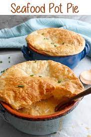 Seafood Pot Pie Recipe Seafood Pot Pie Pot Pies Recipes Pot Pie