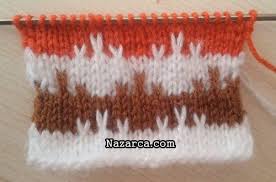Sevgi Sinyalleri Renkli Orgu Modeli Nazarca Com Orgu Orgu Desenleri Baby Knitting Patterns