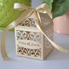 If you are particularly close to either the groom or bride or both of them, you can help them make a wedding. 25 Beautiful Wedding Souvenirs Ideas For Your Invitation Guest Wedding Favor Boxes Wedding Gifts For Guests Gold Wedding Favors Boxes