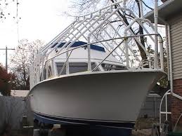 Put it in the water once (wont go into detail about that debacle) and bailed the water out of the boat cover once. Any Pix Of Boat Cover Supports Dual Console The Hull Truth Boating And Fishing Forum