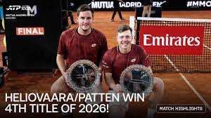 Patten & Heliovaara Capture Madrid Title, British Doubles Stars Shine