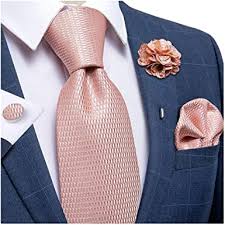 We are currently experiencing delays in processing due to high volume of orders, as well as paper and supply shortages. Amazon Com Dibangu Blush Pink Tie Mens Wedding Necktie Pocket Square Cufflinks And Lapel Pin Brooch Set Clothing Shoes Jewelry