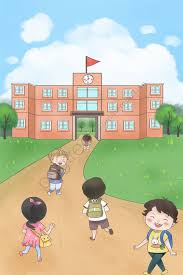 학교 시즌 시작 학교 학교 학생 이동 학교 적재 학교 가방 일러스트 pngtree 로열티 무료 school illustration cartoon drawing for kids school cartoon
