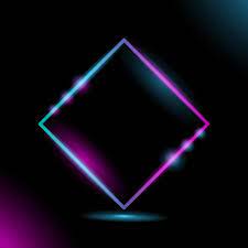 All from our global community of graphic designers. Geometric Frame Neon Light Design On Black Background 1308126 Vector Art At Vecteezy