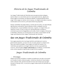 El juego es una actividad ligada al ser humano desde su nacimiento. Calameo Historia De Los Juegos Tradicionales De Colombia