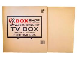 Preparing a tv shipping box. Tv Box Shop Online Box Shop Johannesburg Packaging Store Moving Boxes