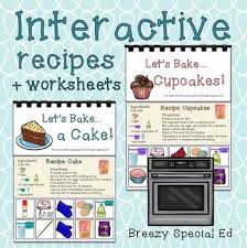 These Books And Worksheets Make It Easy To Teach And Practice Cooking Skills In The Classroom Included In Visual Recipes Interactive Cooking Cook Recipe Book