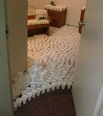 Dorm Room Paper Cups Prank Pranks Dorm Room Dorm Style