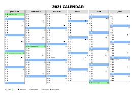 Free printable 2021 yearly calendar with week numbers; 2021 Calendar With Week Numbers Free 365 Days Free Printable Calendar Monthly