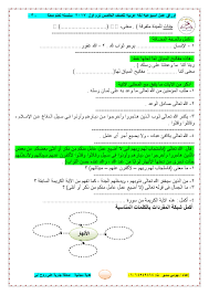 أوراق عمل أسبوعية للصف الخامس لغة عربية ترم أول 2017