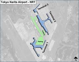 Narita, japan traffic map, road conditions: Tokyo Narita Nrt Airport Terminal Map