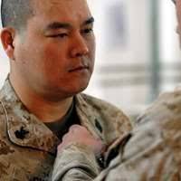 Spc. Gideon Watson, a truck driver with the 129th Combat