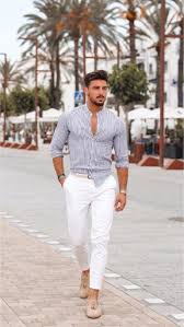 Black And White Pants Outfit Ideas 11 Great White Pants Outfits Mr Streetwear Magazine White Pants Men White Pants Outfit White Shirt Men