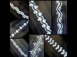 Easy And Simple Door Border Rangoli For Beginners Daily Rangoli Border Muggulu Border Kolam Simple Rangoli Border Designs Rangoli Border Border Rangoli